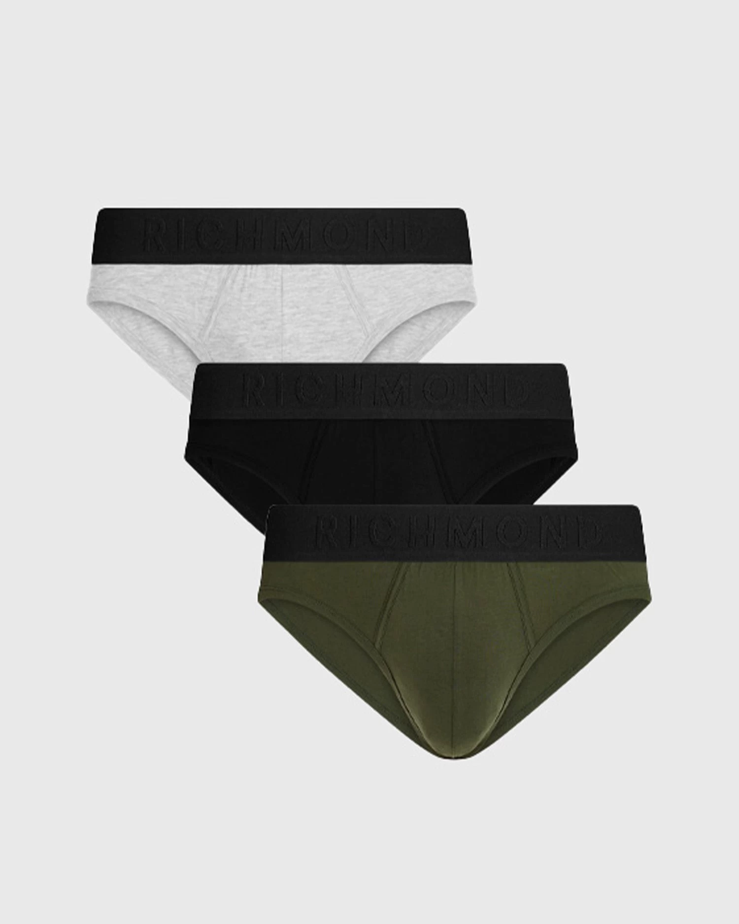 Tripack Slip Vita Bassa Tricolor In Cotone Pettinato - immagine 6