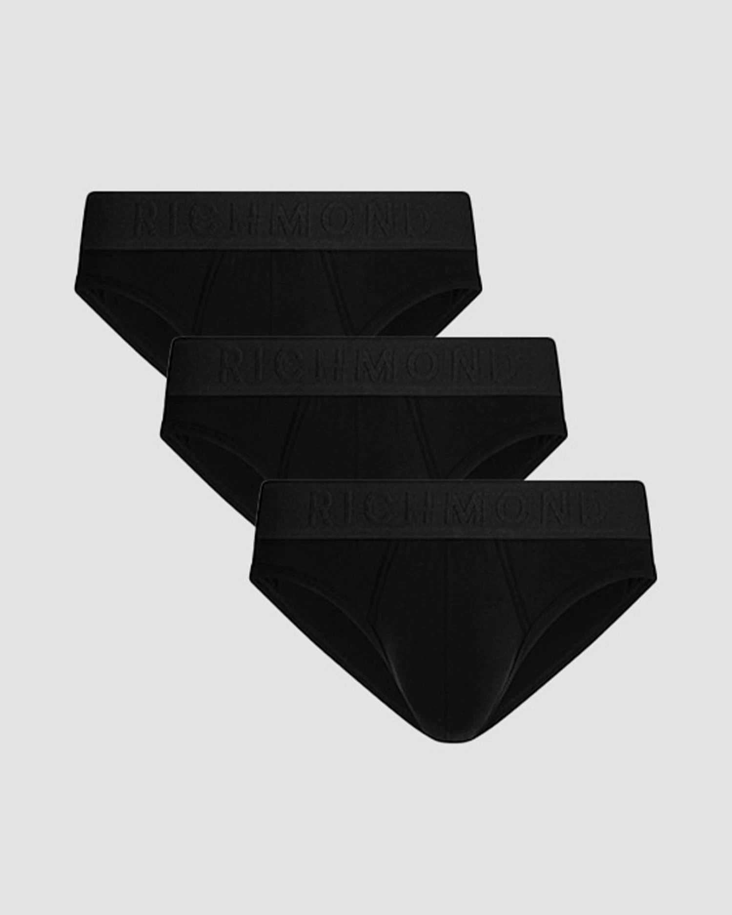 Tripack Slip Vita Bassa Tricolor In Cotone Pettinato - immagine 3