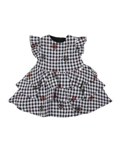 Abito Corto Con Fantasia Check