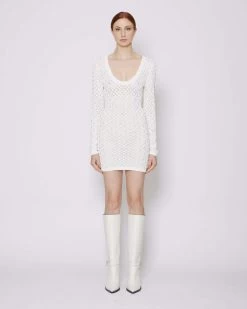 John Richmond Abito Corto Con Trama Decorativa