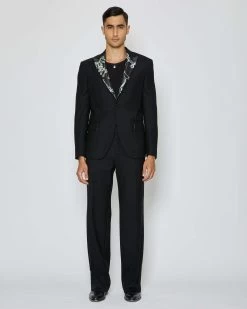 John Richmond Blazer Monopetto Con Revers Con Pattern