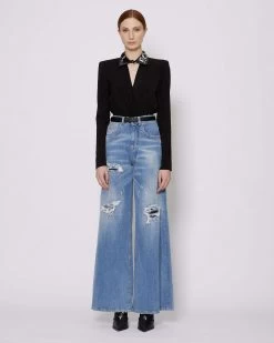 John Richmond Body Con Colletto Con Applicazioni