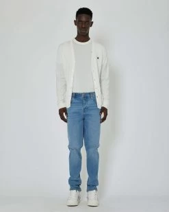 John Richmond Cardigan Con Logo A Contrasto Sul Davanti E Banda Bicolor Sul Retro