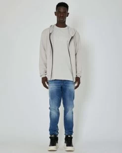 John Richmond Felpa Con Grafica Stampata Sul Davanti