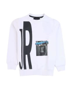 Felpa Con Logo E Stampa