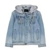Giacca In Denim Con Cappuccio