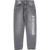 Jeans Con Logo Lungo La Gamba