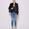 John Richmond Jeans Crop Con Lacerazioni