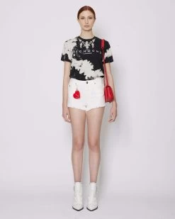 John Richmond Shorts A Vita Alta In Denim