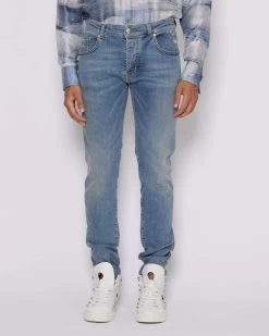 John Richmond Jeans Slim Con Lavaggio Effetto Used