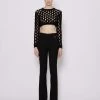 John Richmond Maglia Crop Forata