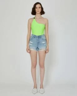 John Richmond Shorts In Denim Lavaggio Chiaro