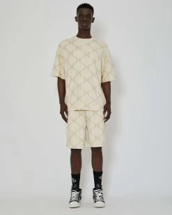 John Richmond T-shirt Over Con Pattern Ton Sur Ton