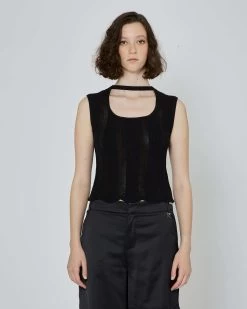 John Richmond Top Effetto Forato